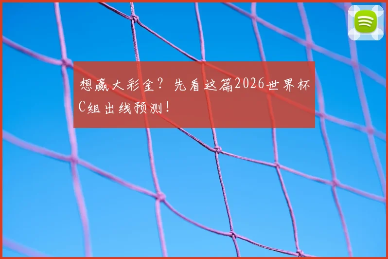 想赢大彩金？先看这篇2026世界杯C组出线预测！